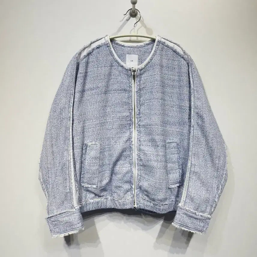 [BUNJANG] KUHO Tweed Zip-Up Jacket / 구호(KUHO)트위드 집업 자켓