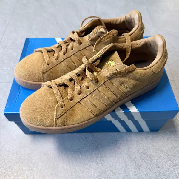 [BUNJANG] Adidas Campus 80s Golden Beige "Doenjang" Sneakers / [285] 아디다스 캠퍼스 80s 골든베이지, 된장