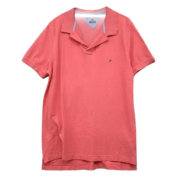 [BUNJANG] Tommy Hilfiger Coral Logo Short Sleeve Polo Shirt L / 타미힐피거 코랄 로고 반팔 카라티 L