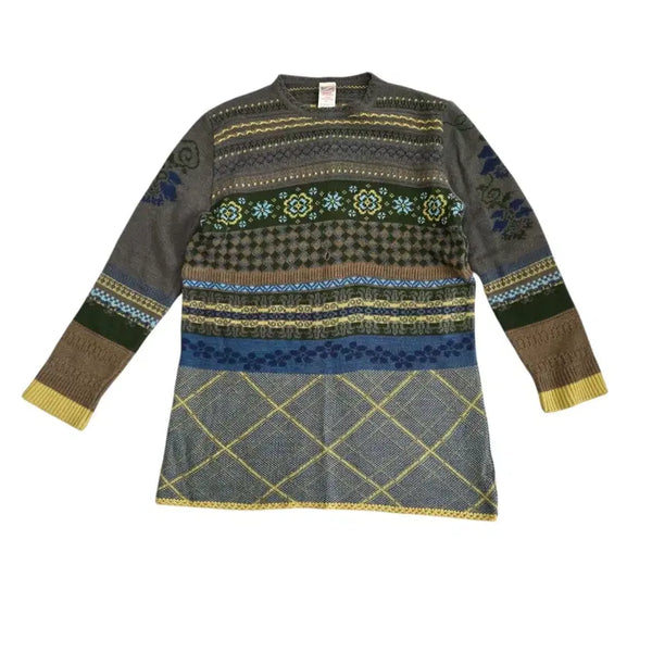 [BUNJANG] Oilily Bohemian Hippie Pattern Knit Sweater / Oilily 오일릴리 보헤미안 히피 패턴 니트