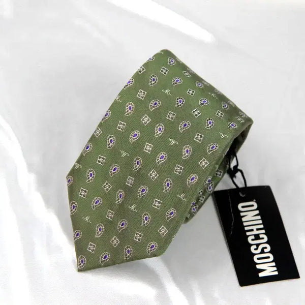 [BUNJANG] Moschino 8cm Unused Luxury Italian Tie / 모스키노 8cm 미사용 S등급 이태리 명품넥타이