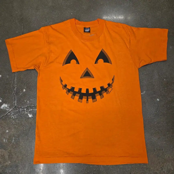 [BUNJANG] 90s USA Vintage Halloween Pumpkin T-Shirt / 90s 미국빈티지 할로윈 호박 티셔츠 Made in USA