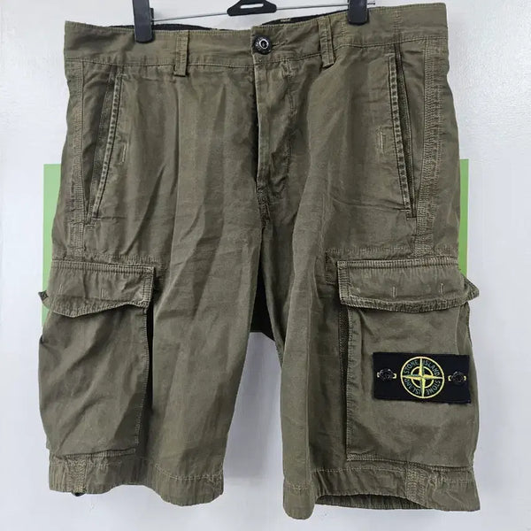 [BUNJANG] Stone Island Cargo Shorts Khaki W31 / 스톤 아일랜드 카고 반바지 카키w31