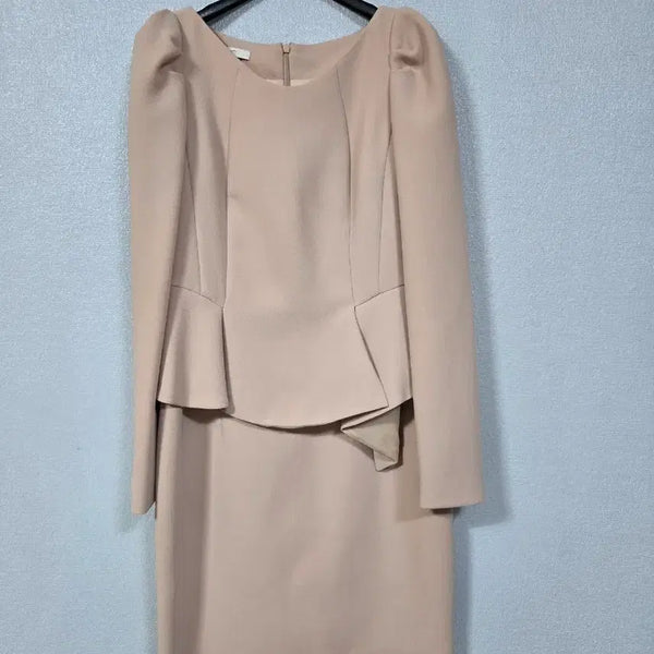 [BUNJANG] Jigott Frill Long-Sleeve Dress Size 55 / 지고트 프릴 긴팔원피스 55