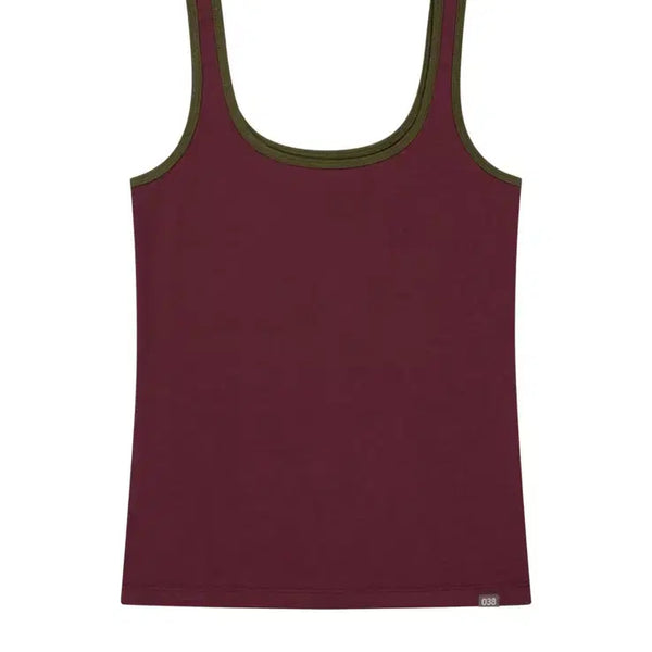 [BUNJANG] KOSEIO 038 Two-Tone Sleeveless Red / 코이세이오 038 TWO-TONE SLEEVELESS RED