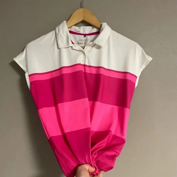 [BUNJANG] Nike Women's Golf Performance T-Shirt XL White/Pink / 여성77size) 나이키 골프 기능성 골프티 Xl 77