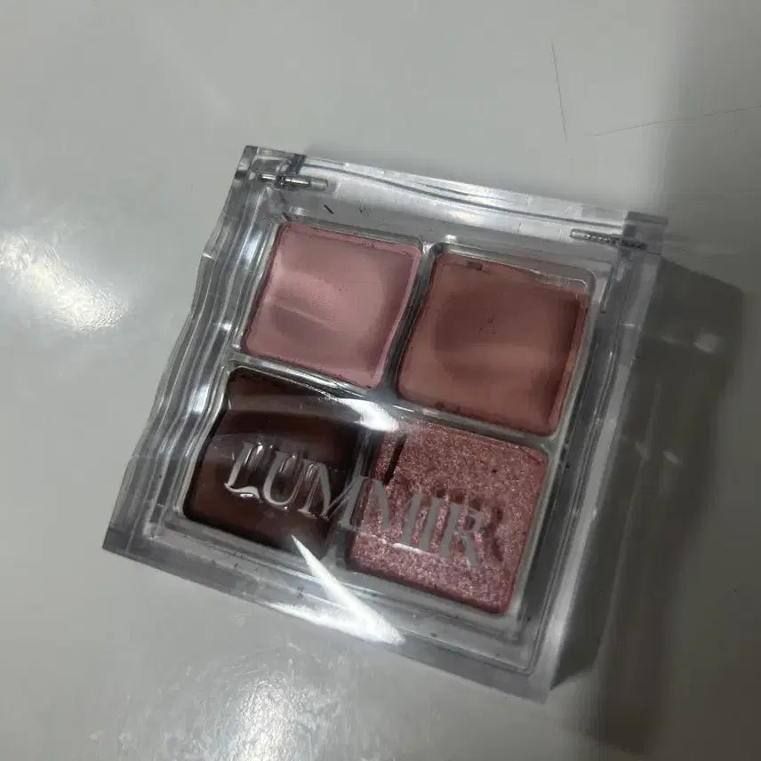 [BUNJANG] Lumir Touch On Eyes Eyeshadow Palette (4 Colors, Bitter Rose) / 루미르 터치 온 아이즈 섀도우 팔레트 4구 02 비터로즈