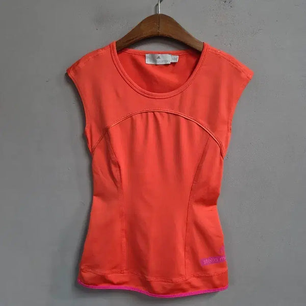 [BUNJANG] Adidas Stella McCartney Orange Sleeveless T-Shirt XS / 아디다스 스텔라맥카트니 오렌지색 민소매 티셔츠 XS
