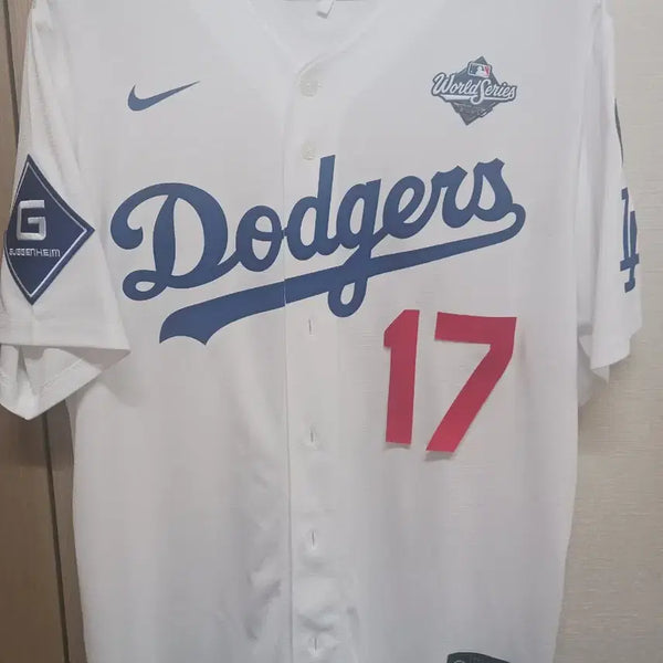 [BUNJANG] Nike Shohei Ohtani 2025 World Series Gold Patch Home Limited Edition Jersey L / 나이키 오타니 2025 월드시리즈 골드패치 홈 리미티드 유니폼 새상품 L