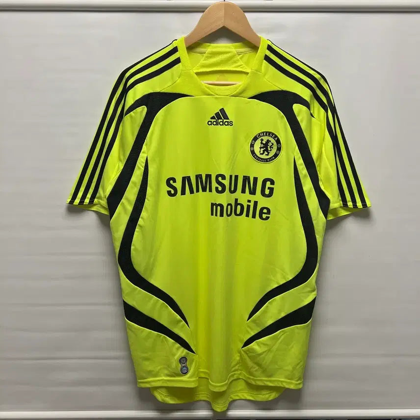 [BUNJANG] Adidas Chelsea 07-08 Fluorescent Away Authentic Jersey (Size 95) / [정품/95] 아디다스 첼시 07-08 형광 어웨이 유니폼