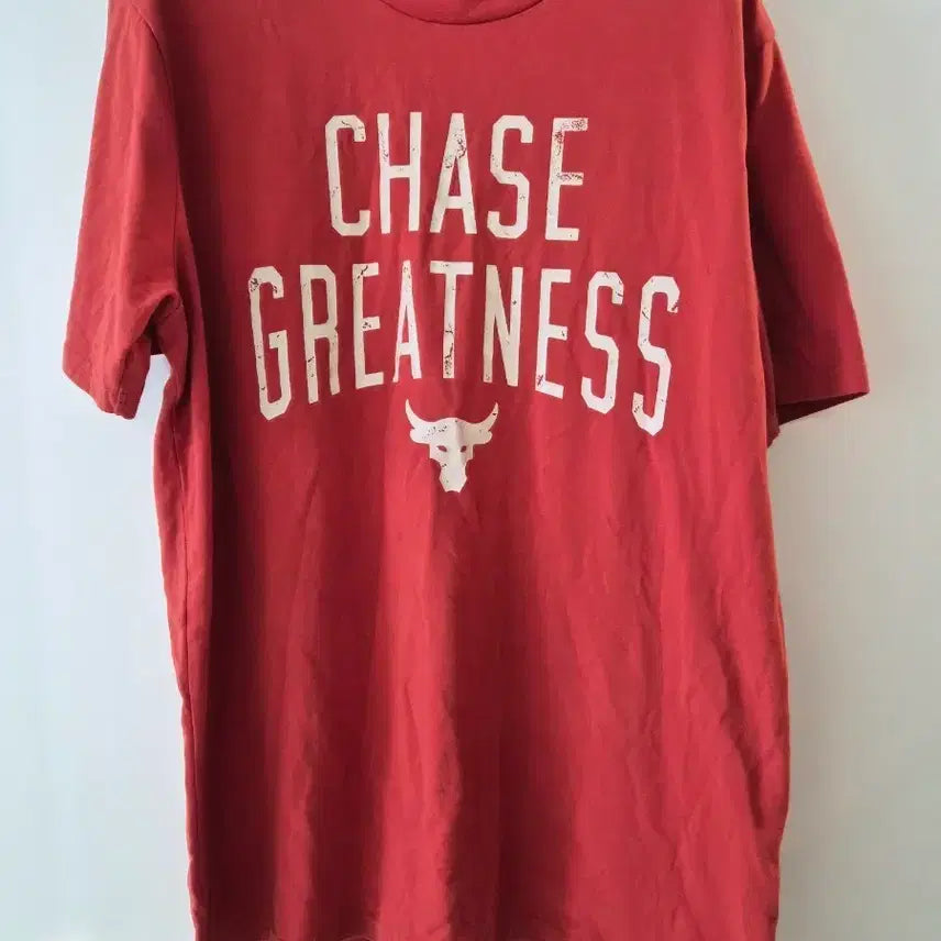 [BUNJANG] Under Armour Chase Greatness T-Shirt Red / 언더아머 체이스 그레이트니스 반팔티 레드