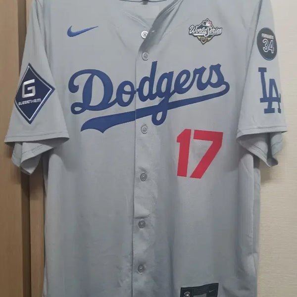[BUNJANG] Nike Shohei Ohtani 2025 World Series Gold Patch Away Limited Jersey L / 나이키 오타니 2025 월드시리즈 골드패치 어웨이 리미티드 유니폼 L