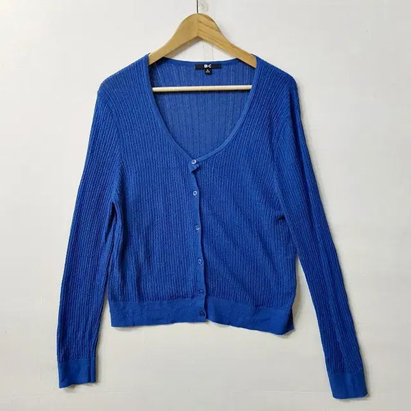 [BUNJANG] Uniqlo C Cardigan Blue Cotton Nylon Blend XL / 유니클로C 가디건 블루