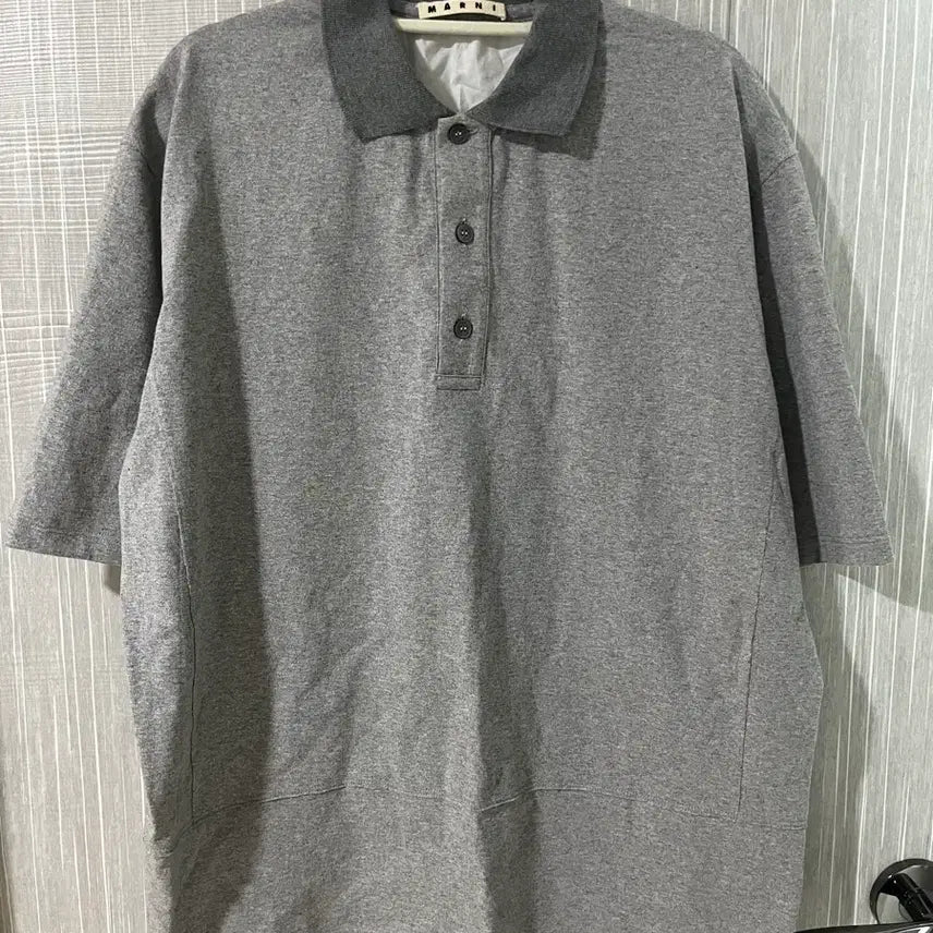 [BUNJANG] Marni Grey Polo Shirt / 마르니 그레이 카라티 50