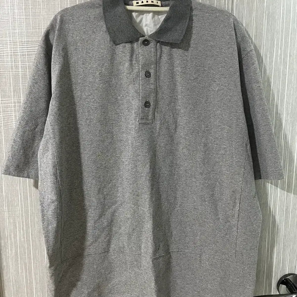 [BUNJANG] Marni Grey Polo Shirt / 마르니 그레이 카라티 50