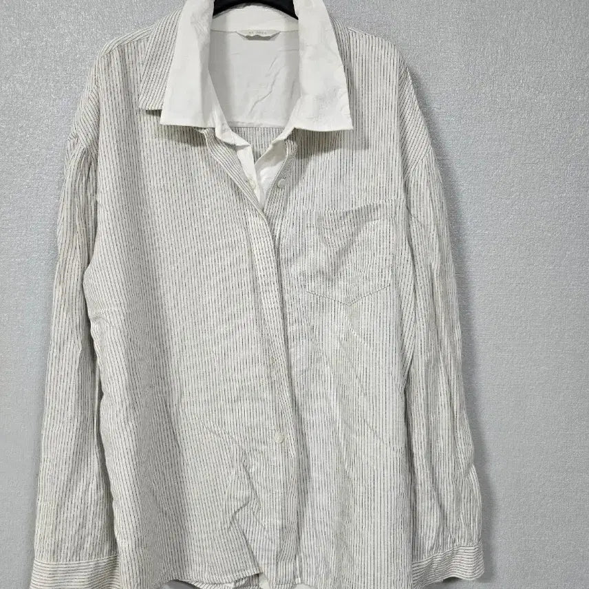 [BUNJANG] RE RHEE Double Layered Stripe Shirt / RE RHEE 이중 레이어드 스트라이프 셔츠  프리
