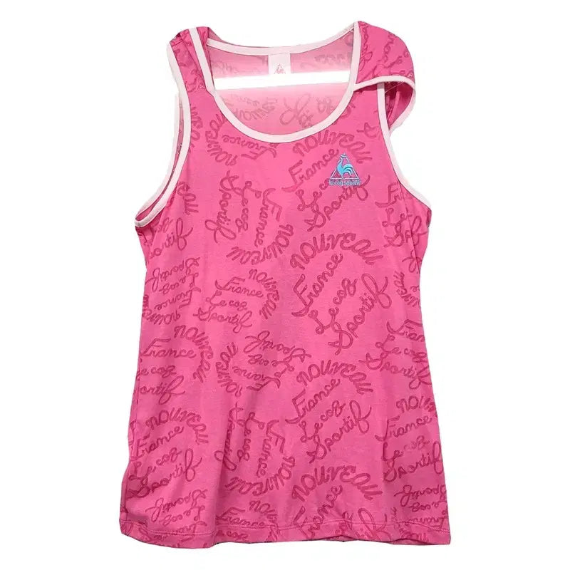 [BUNJANG] Le Coq Sportif Pink Sleeveless Top (M) / 르꼬끄 스포츠 핑크 민소매 나시 90(M)