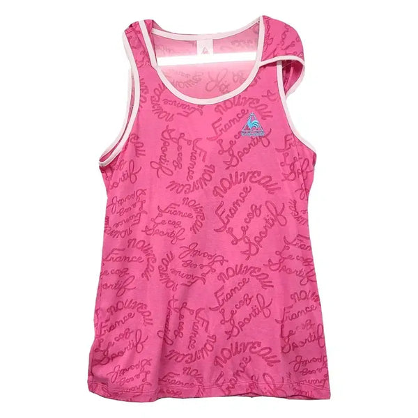 [BUNJANG] Le Coq Sportif Pink Sleeveless Top (M) / 르꼬끄 스포츠 핑크 민소매 나시 90(M)
