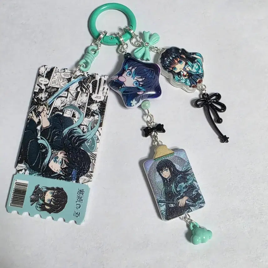 [BUNJANG] Demon Slayer Tokito Muichiro Keyring Handmade / 귀멸의 칼날 토키토 무이치로 키링