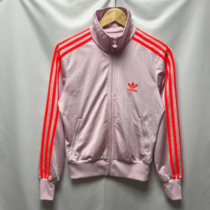 [BUNJANG] Adidas Firebird Back Logo Strawberry Milk Pink Track Top Jersey / [정품/90] 아디다스 파이어버드 백로고 딸기우유 핑크 트랙탑 져지