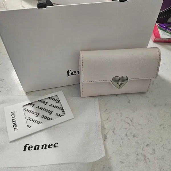 [BUNJANG] Fennec Leather Bifold Wallet Baby Pink / 페넥반지갑