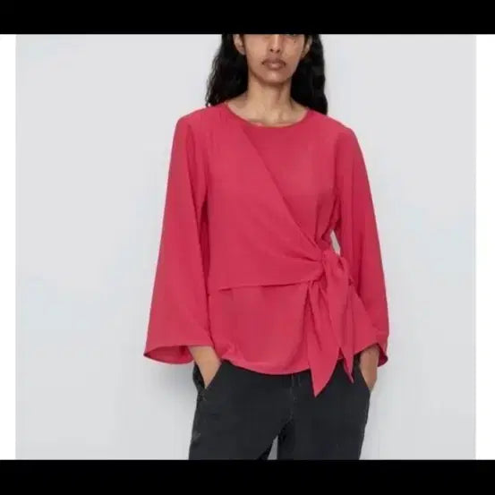 [BUNJANG] Zara Twisted Blouse (Size M) / 새상품) ZARA 자라 꼬임 블라우스