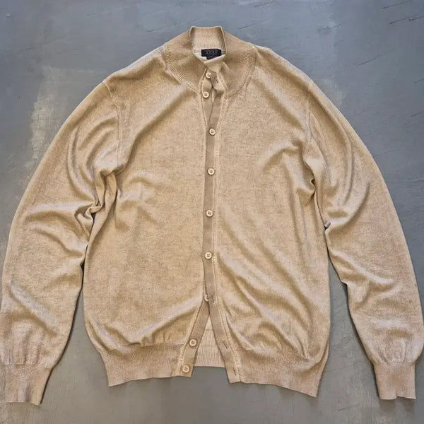 [BUNJANG] Seventy Sergio Tognon Suede Patch Cardigan (Beige, L-XL) / L~XL>세븐티 베네치아 스웨이드 패치 가디건