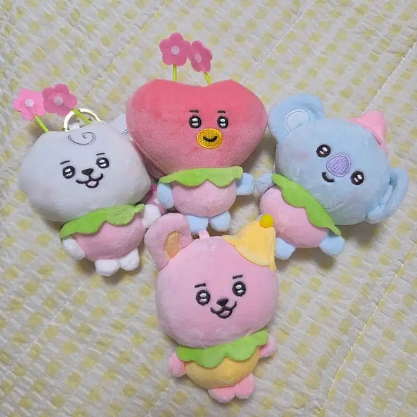 [BUNJANG] BT21 Angel Wing Fairy Keychain 4-Piece Bundle Set / [새상품/일괄]BT21 캐릭터 천사 날개 요정 키링 4종 세트