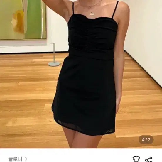 [BUNJANG] Glcony Bella Mini Dress Black / 글로니 원피스 bella mini dress