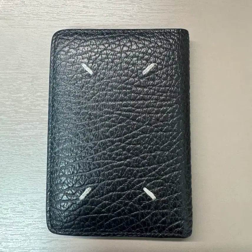[BUNJANG] Maison Margiela Bi-fold Leather Card Holder Black / 메종 마르지엘라 카드지갑 블랙