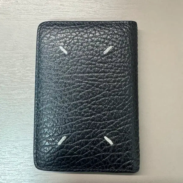[BUNJANG] Maison Margiela Bi-fold Leather Card Holder Black / 메종 마르지엘라 카드지갑 블랙