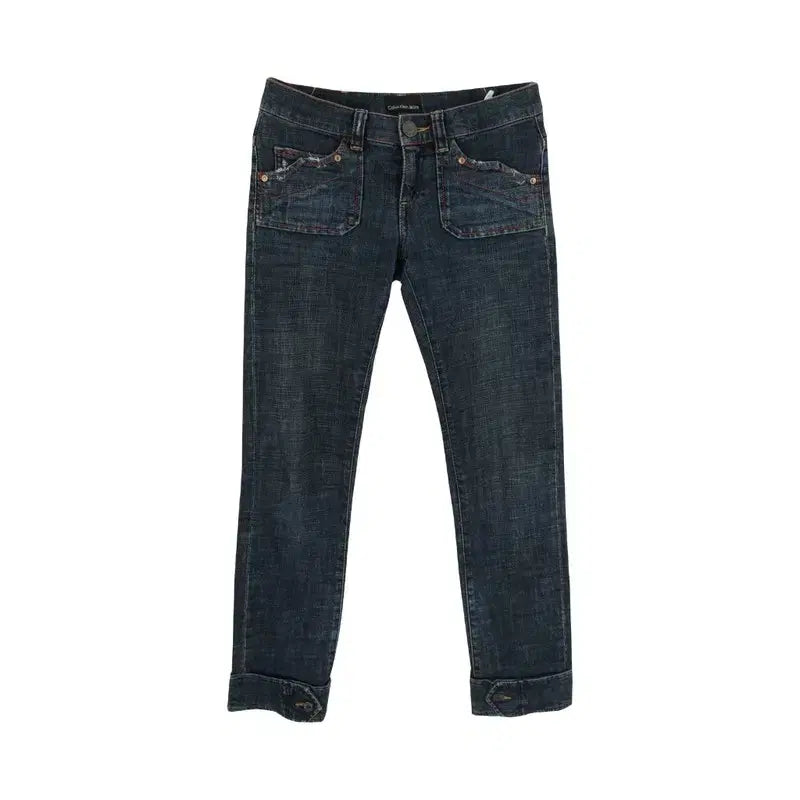 [BUNJANG] Calvin Klein Women's Cotton Crop Denim Pants / 캘빈클라인 (WOMEN - 26) 코튼 크롭 데님 팬츠