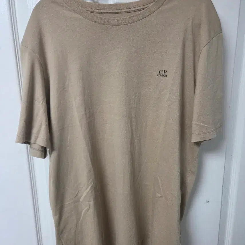 [BUNJANG] CP Company Short Sleeve T-Shirt Beige / CP컴퍼니 반팔 베이지