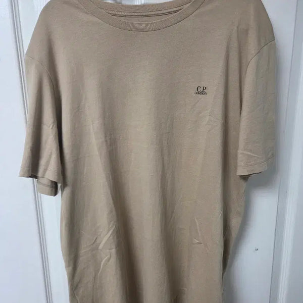 [BUNJANG] CP Company Short Sleeve T-Shirt Beige / CP컴퍼니 반팔 베이지