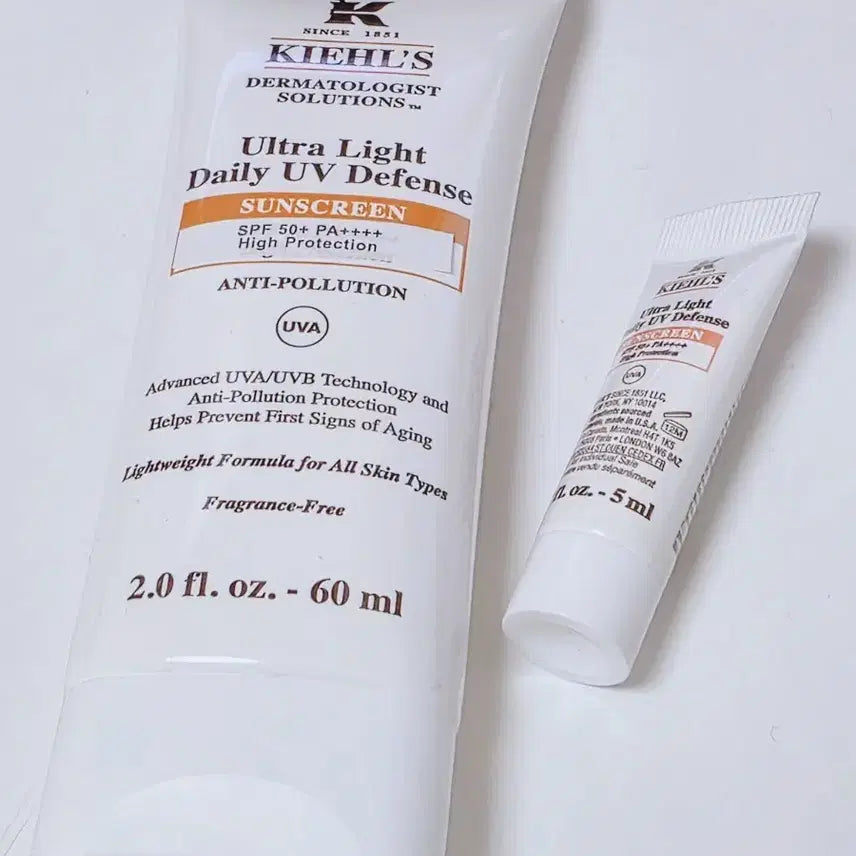 [BUNJANG] Kiehl's Ultra Light Daily UV Defense Sunscreen SPF 50 PA++++ 60ml New / 키엘 선크림 60ml 새제품 판매합니다.
