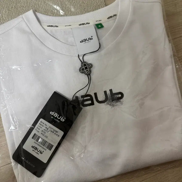 [BUNJANG] Daub White Cropped T-Shirt / daub 돕 크롭티 화이트 색상 판매(새상품)