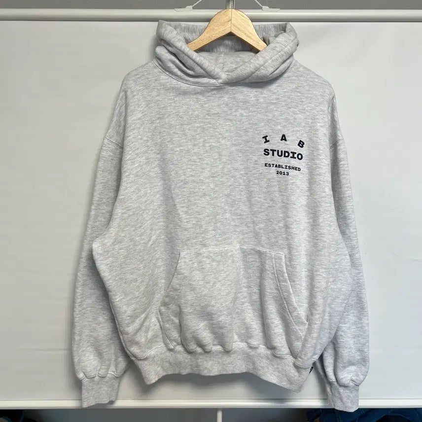 [BUNJANG] Iab Studio 25 Light Gray Hoodie XL / [QR정품/XL] *새상품 아이앱스튜디오 25 라이트 그레이 후드티
