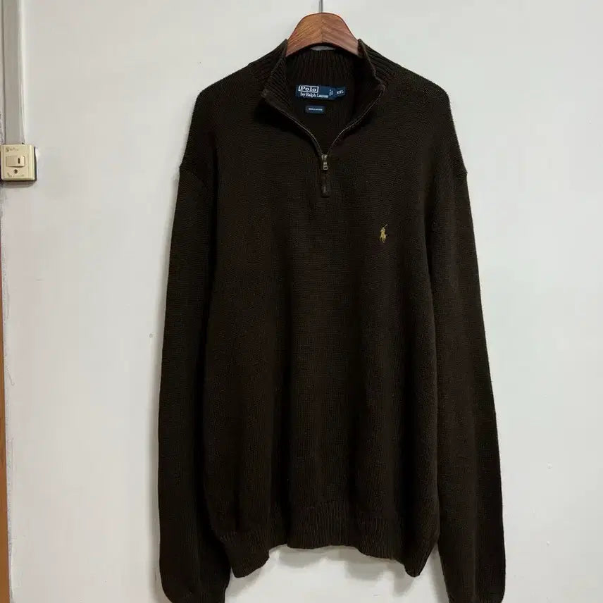 [BUNJANG] Polo Ralph Lauren Men's Knit Brown XXL / 폴로 랄프로렌 남성 니트 브라운