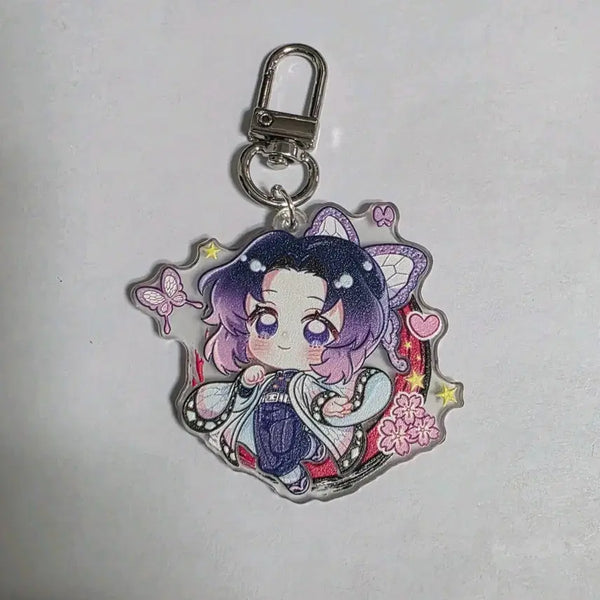 [BUNJANG] Demon Slayer Shinobu Kocho Acrylic Keychain Handmade / 귀멸의 칼날 시노부 아크릴 키링