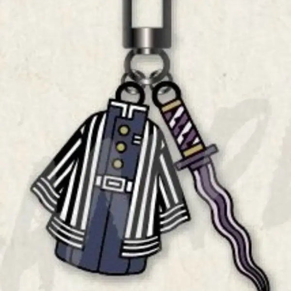 [BUNJANG] Demon Slayer Obanai Iguro Costume & Nichirin Blade Keychain / [구매] 귀멸의칼날 귀칼 팝업 이구로 오바나이 코스튬&일륜도 키링