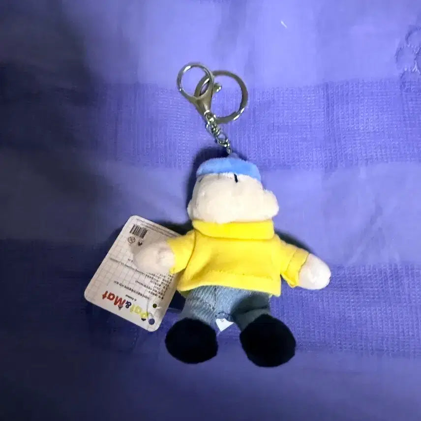 [BUNJANG] Pat & Mat Yellow Plush Keychain / 패트와매트 키링 옐로우