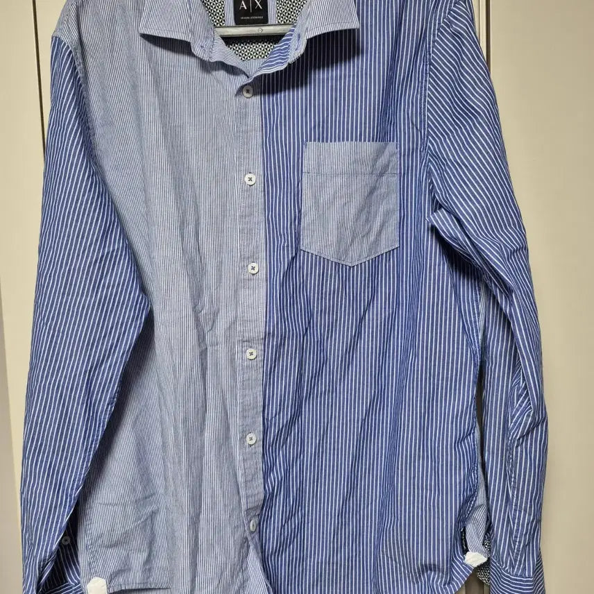 [BUNJANG] Giorgio Armani Men's Striped Dress Shirt (Size 100) / 알마니 정품 남자 셔츠 남방 100사이즈 판매합니다