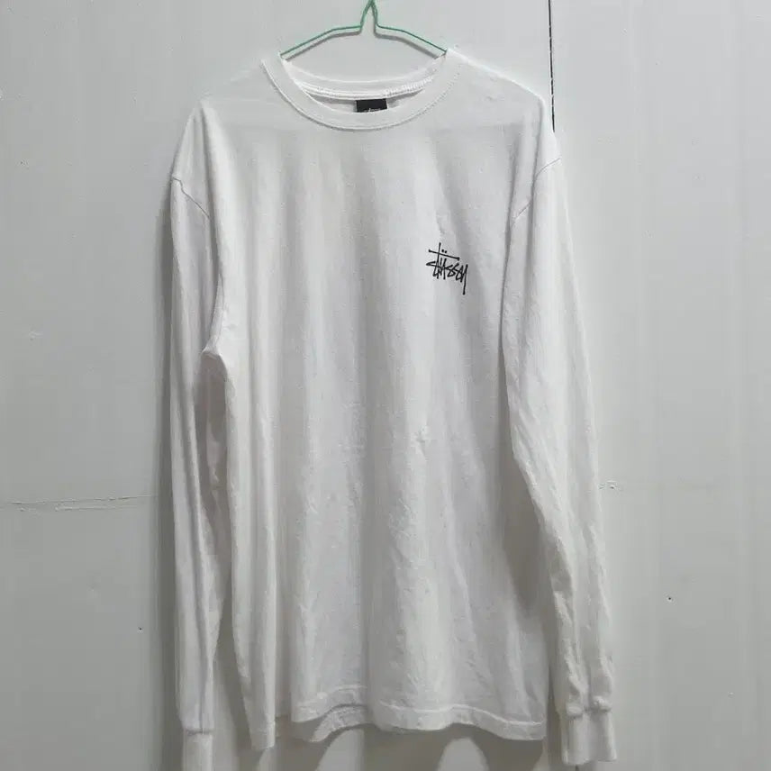 [BUNJANG] Stussy Long Sleeve T-Shirt White M / 스투시 긴팔티 화이트 M