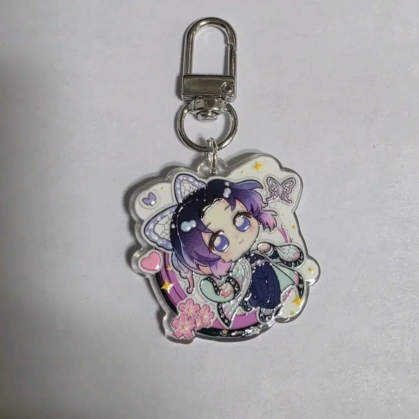 [BUNJANG] Demon Slayer Shinobu Handmade Acrylic Keychain / 귀멸의칼날 시노부키링