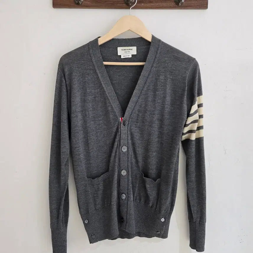 [BUNJANG] Thom Browne Wool Cardigan Grey Size 1 / 톰브라운 가디건