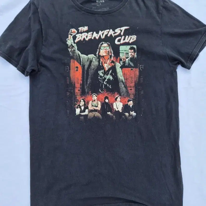 [BUNJANG] The Breakfast Club Official Licensed Graphic T-Shirt Vintage Charcoal/Black / [M] 조찬 클럽 (The Breakfast Club) 영화 빈티지 그래