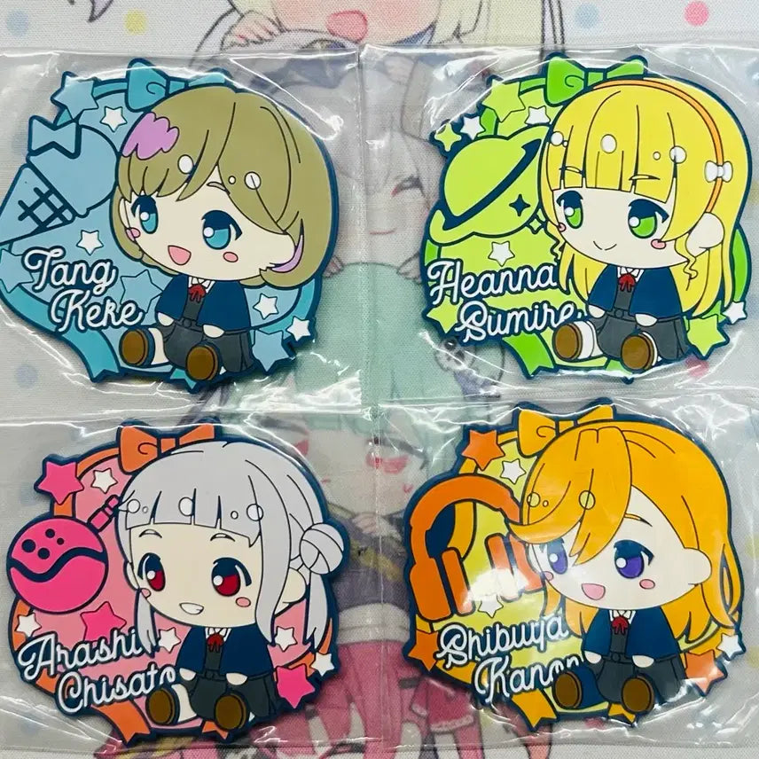 [BUNJANG] Love Live! Superstar!! Kanon/Kuku/Sumire/Chisato Rubber Strap Bundle Set / 러브라이브 슈퍼스타 카논/쿠쿠/스미레/치시토 러버스트랩 일괄