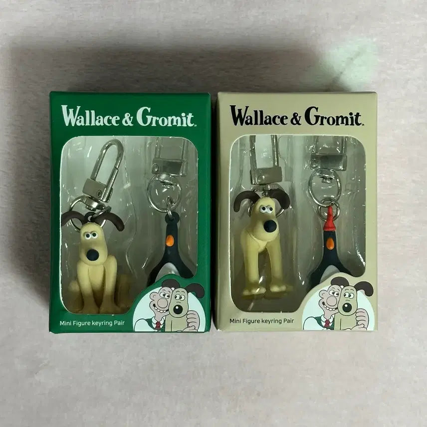 [BUNJANG] Wallace & Gromit Feathers McGraw Mini Figure Couple Keyring Set / 월레스와 그로밋 페더스 맥그로 맥그로우 미니 피규어 커플 키링 세트