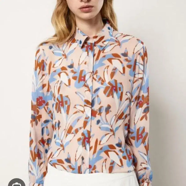 [BUNJANG] Massimo Dutti Light Blue Lightweight Blouse / 새거급) 마시모두띠 하늘하늘 블라우스