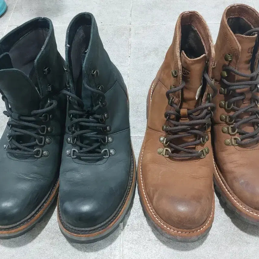 [BUNJANG] UGG Waterproof Walker Boots Bundle Set (Size 270) / 어그 워터프루프 워커 두켤레 일괄 270 비브람창